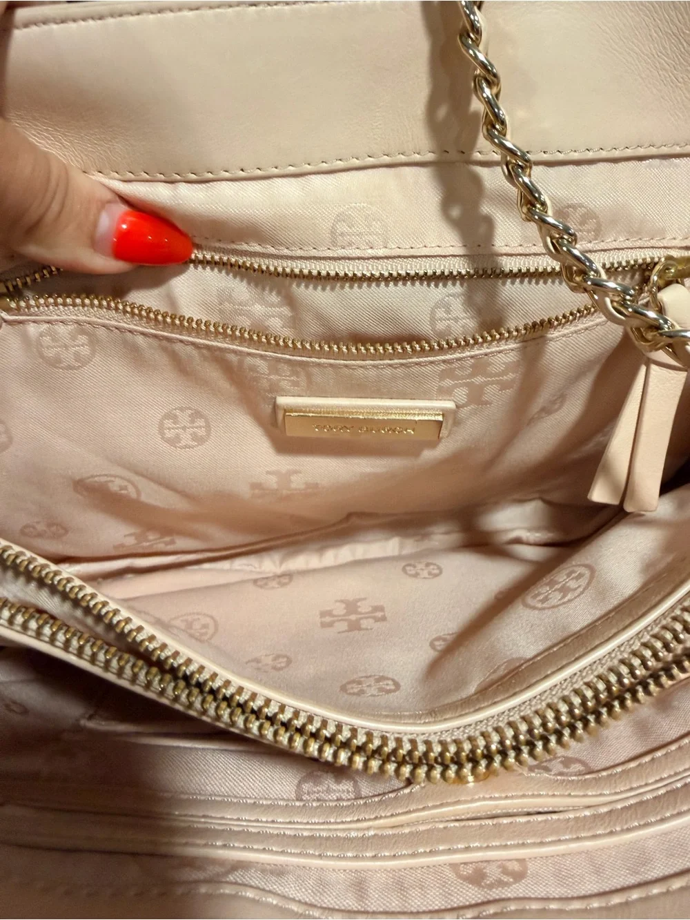Tory Burch Fleming Soft Convertible Shoulder Bag Blush Pink Quilted Leather